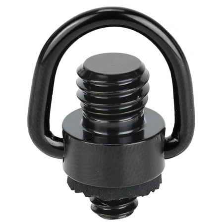 Adapter 1/4" męski na 3/8" męski z uchem D-Ring stal do kamer i foto-video