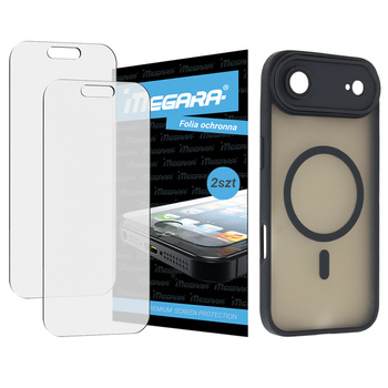 2x Folia ochronna do iPhone 17 Air + MagSafe ETUI czarne TPU