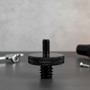 Adapter śruba redukcja 1/4" na M4 statywowa aluminiowa czarna 18 mm