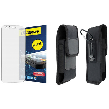 Szkło hybrydowe do CAT S62 / S62 PRO - 5.7" MATOWE + ETUI Futerał na pasek