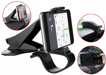 UCHWYT SAMOCHODOWY NA TELEFON NA KOKPIT Z KLIPSEM