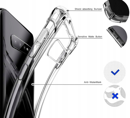 Etui do Samsung Galaxy S10 - 6.1" silikonowe z ochroną aparatu  MEGARA