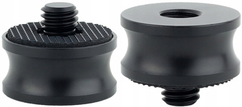 Adapter tuleja redukcja 3/8" na 3/8" statywowa aluminiowa z gumą 22 mm