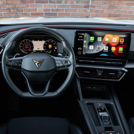 Folia do Cupra Formentor 2024 - 2025 na radio 12.9" + zegary - MATOWA