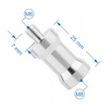 Adapter tuleja statywowa M6 na M8 aluminiowa redukcja 32 mm