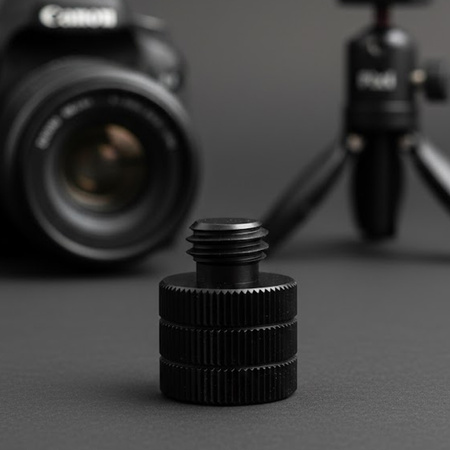 Adapter M10 żeński na 3/8" męski przejściówka aluminiowa do kamer statywów