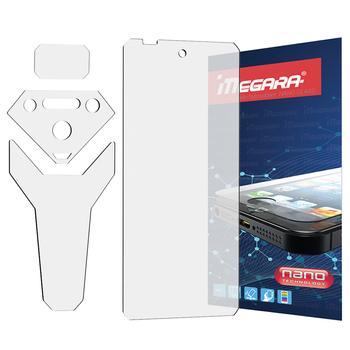 Szkło hybrydowe do Ulefone Armor 34 Pro + aparat latarka projektor ZESTAW