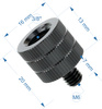 Adapter 3/8" żeński na M6 męski przejściówka aluminiowa do kamer statywów