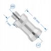 Adapter tuleja redukcja statywowa aluminiowa M8 męski na 1/4" żeński 32 mm