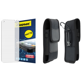 Szkło hybrydowe do Hammer FORCE 5G - 6.5" MATOWE + ETUI Futerał na pasek