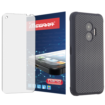 Szkło hybrydowe do HAMMER BLADE V 5G - 6.59" ochronne + ETUI silikonowe TPU