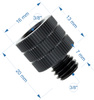 Adapter 3/8" żeński na 3/8" męski przejściówka aluminiowa do kamer statywów