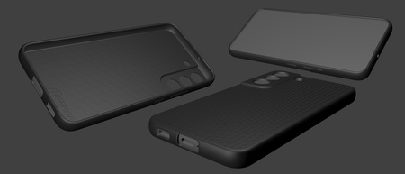 Etui do SAMSUNG GALAXY S22 silikonowe matowe z ochroną aparatu czarne TPU