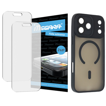 2x Folia ochronna do iPhone 17 Pro + MagSafe ETUI czarne TPU