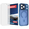 Szkło hybrydowe do iPhone 17 Pro Max + MagSafe ETUI niebieskie TPU