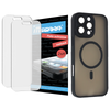 Folia do iPhone 16 Pro Max ochronna MATOWA + MagSafe ETUI czarne TPU