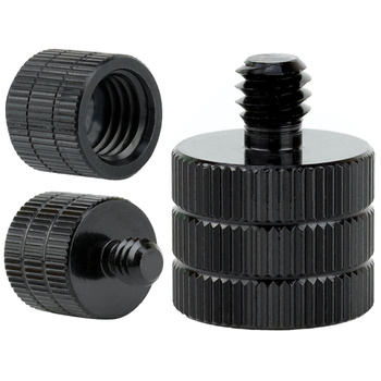 Adapter M12 żeński na 1/4" męski przejściówka aluminiowa do kamer statywów
