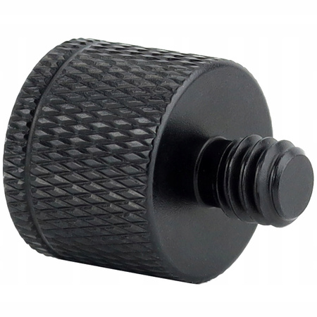 Adapter tuleja redukcja 1/4" na M8 statywowa czarna do statywu lampy 20 mm