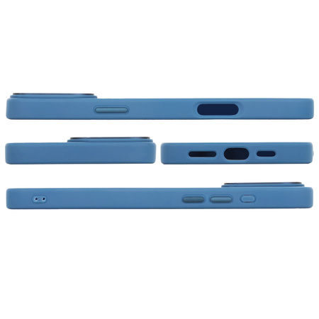 Szkło hybrydowe do iPhone 16 Pro Max MATOWE + MagSafe ETUI niebieskie TPU