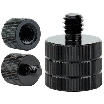 Adapter 3/8" żeński na 1/4" męski przejściówka aluminiowa do kamer statywów