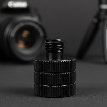 Adapter M10 żeński na M8 męski przejściówka aluminiowa do kamer statywów