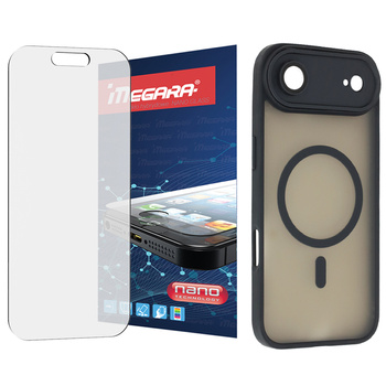 Szkło hybrydowe do iPhone 17 Air + MagSafe ETUI czarne TPU