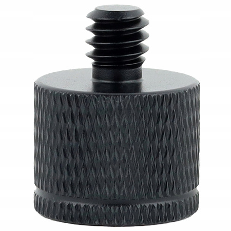 Adapter tuleja redukcja 1/4" na M6 statywowa czarna do statywu 20mm