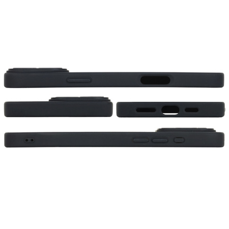 Szkło hybrydowe do iPhone 16 Pro Max MATOWE + MagSafe ETUI czarne TPU