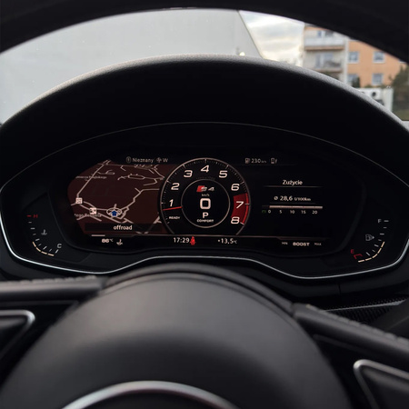 Folia do Audi S4 2016 - 2019 na zegary - MATOWA