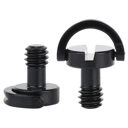 Śruba statywowa 1/4" z uchem D-Ring do kamer aparatów pasków montażowa