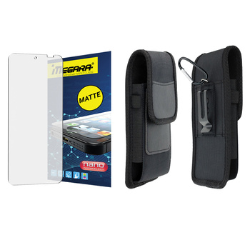 Szkło hybrydowe do Hammer Ranger MATOWE - 6" + ETUI Futerał na pasek kabura