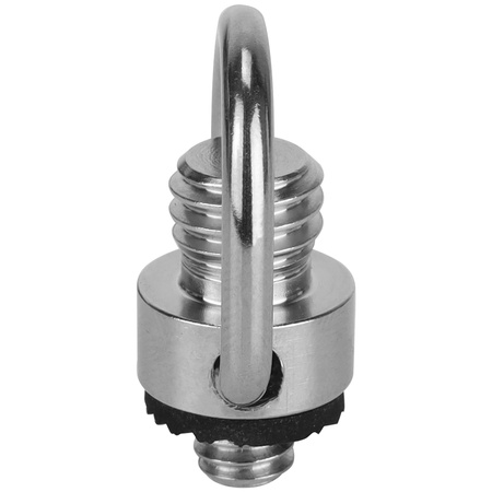 Adapter 1/4" męski na 3/8" męski z uchem D-Ring stal do kamer i foto-video