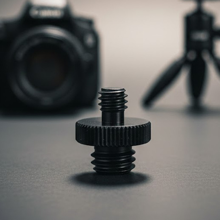 Adapter 1/4" męski na 3/8" męski przejściówka aluminiowa do kamer statywów