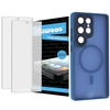 Folia do Samsung Galaxy S25 Ultra ochronna + MagSafe ETUI niebieskie TPU