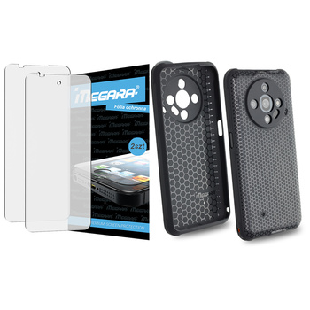 Folia do ULEFONE ARMOR X31 / X31 PRO ochronna + ETUI silikonowe czarne TPU