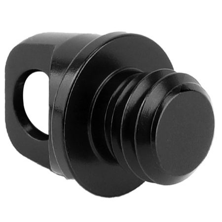 Śruba statywowa 3/8" z uchem do paska smyczy linki aluminiowa montażowa