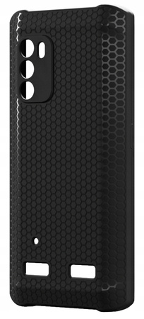 Etui do HAMMER IRON 4 - 5.45" silikonowe matowe z ochroną aparatu czarne