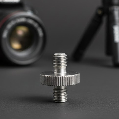Adapter 1/4" męski na 1/4" męski przejściówka stal do kamer statywów
