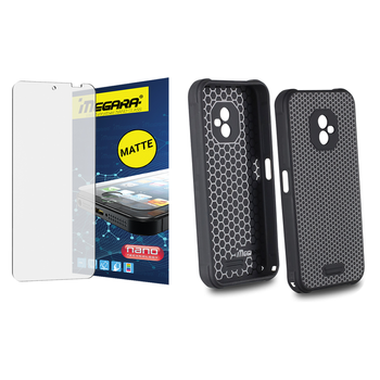 Szkło hybrydowe do HAMMER RANGER - 6" MATOWE + ETUI silikonowe TPU