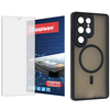 Szkło hybrydowe do Samsung Galaxy S25 Ultra + MagSafe ETUI czarne TPU