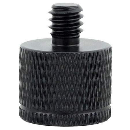 Adapter tuleja redukcja 1/4" na M8 statywowa czarna do statywu lampy 20 mm