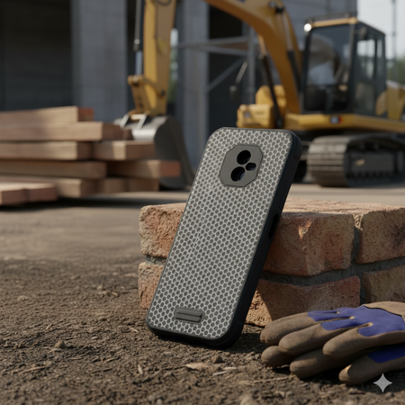 Szkło hybrydowe do HAMMER RANGER - 6" + ETUI silikonowe czarne TPU