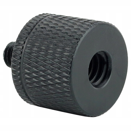Adapter tuleja redukcja 1/4" na M5 statywowa aluminiowa czarna 20 mm