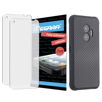 Folia do HAMMER BLADE V 5G - 6.59" ochronna MATOWA + ETUI silikonowe TPU