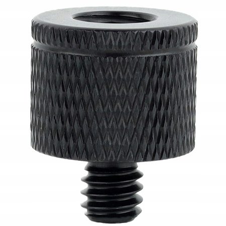 Adapter tuleja redukcja 1/4" na M8 statywowa czarna do statywu lampy 20 mm