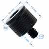 Adapter tuleja redukcja 1/4" na M8 statywowa czarna do statywu lampy 20 mm