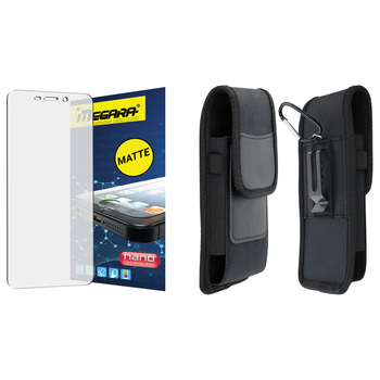 Szkło hybrydowe do Hammer IRON 4 - 6.45" MATOWE + ETUI Futerał na pasek