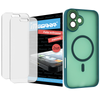 Folia do iPhone 16 PLUS ochronna MATOWA + MagSafe ETUI zielone TPU