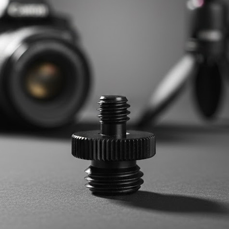 Adapter 1/4" męski na M10 męski przejściówka aluminiowa do kamer statywów
