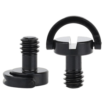 Śruba statywowa 1/4" z uchem D-Ring do kamer aparatów pasków montażowa